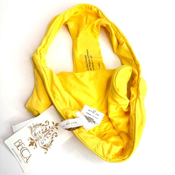 BECCA Women's Small Hipster Bikini Bottom, Banana, Cheeky Coverage, Swimwear 48 - Picture 8 of 9